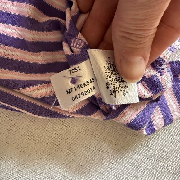 Peter Millar Shirt Mens XL Polo Golf Short Sleeve Summer Comfort Pink/Purple - Picture 6 of 9